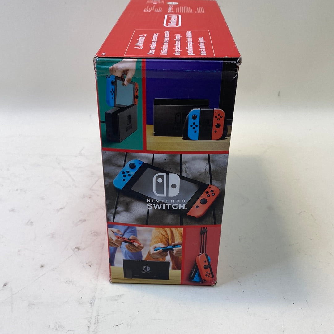 New Nintendo Switch Black V2 Console with Red and Blue Joycons HAC-001(-01)