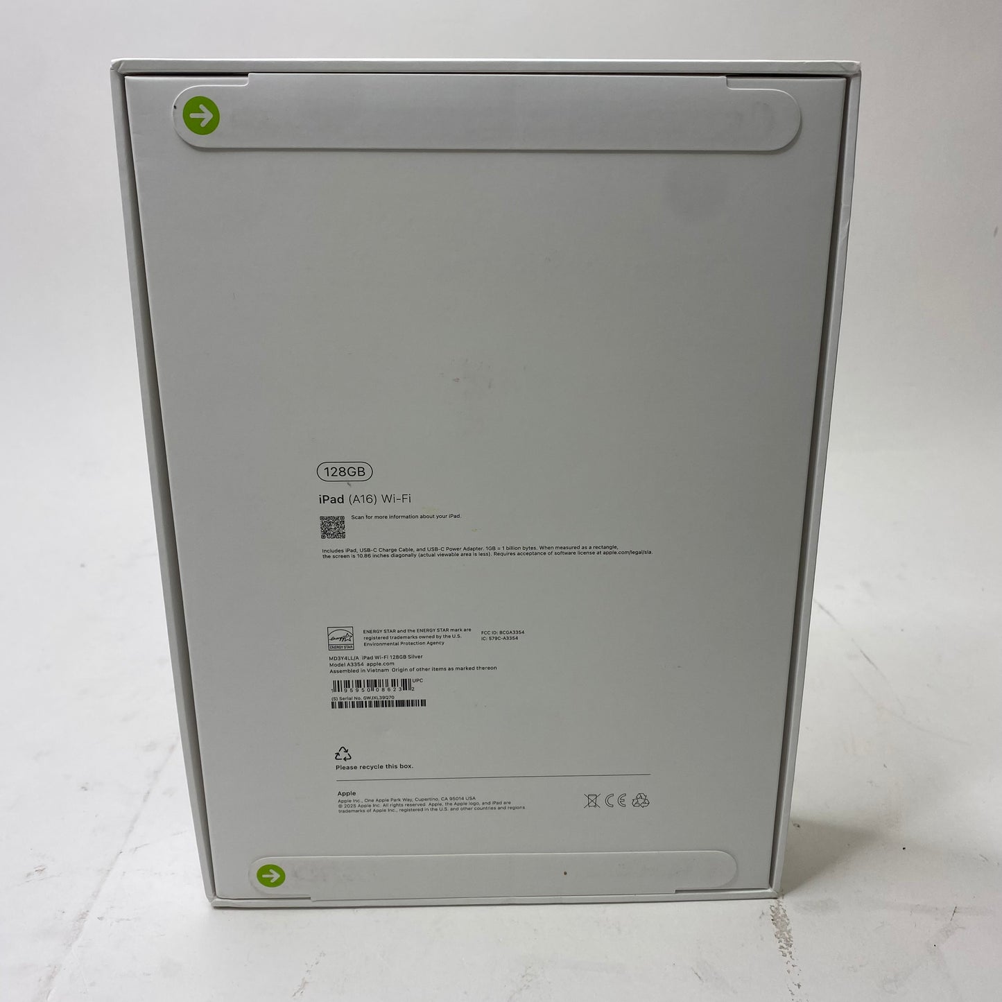 New WiFi Only Apple iPad 11" (A16) 128GB Silver MD3Y4LL/A