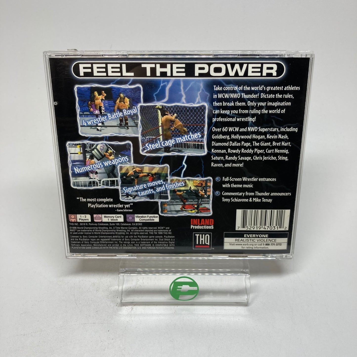 WCW nWo Thunder (Sony PlayStation 1 PS1, 1999)