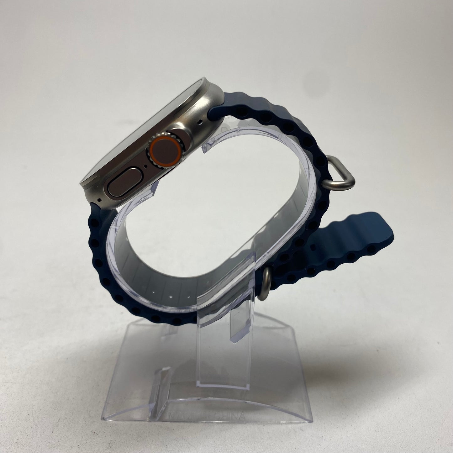 Factory Unlocked Apple Watch Ultra 49MM Natural Titanium Blue Ocean Band A2622