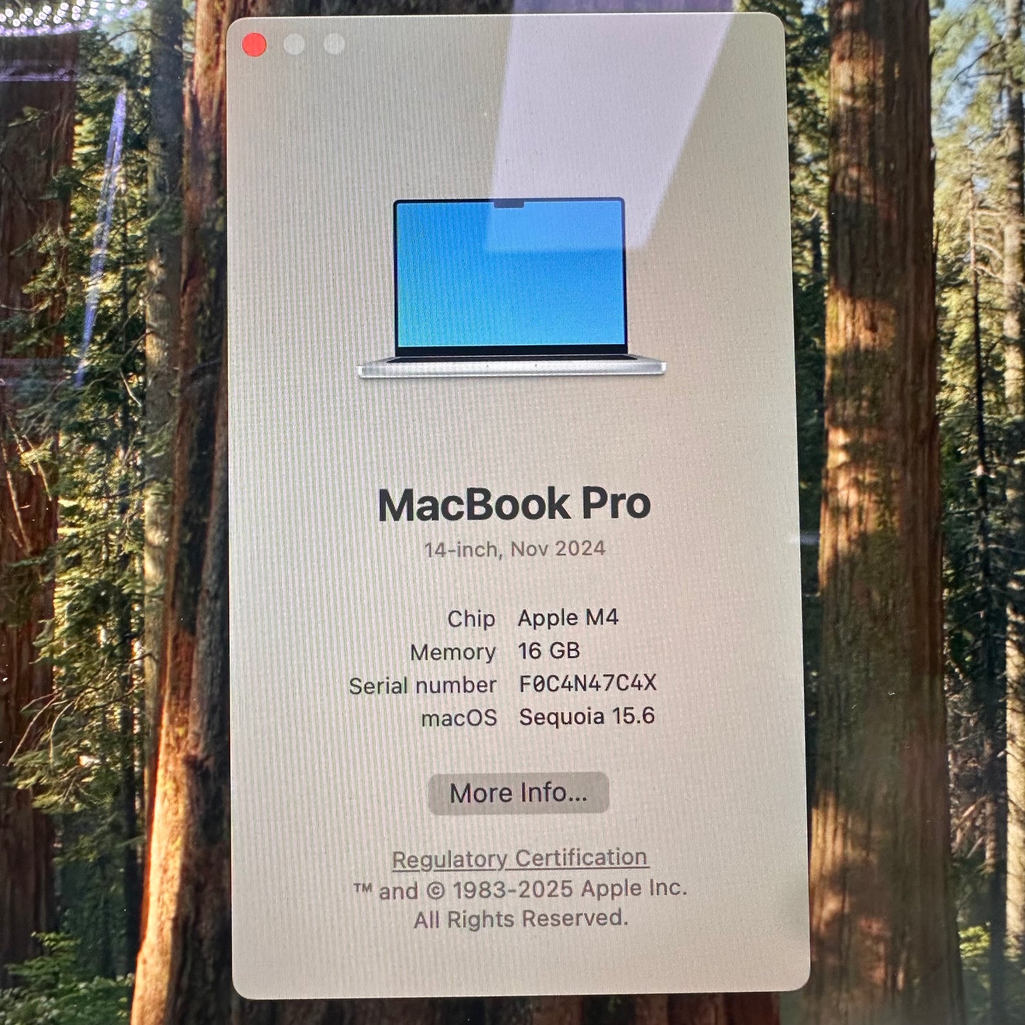 2024 Apple MacBook Pro 14" M4 10C GPU 4.5GHz 16GB RAM 512GB SSD A3112