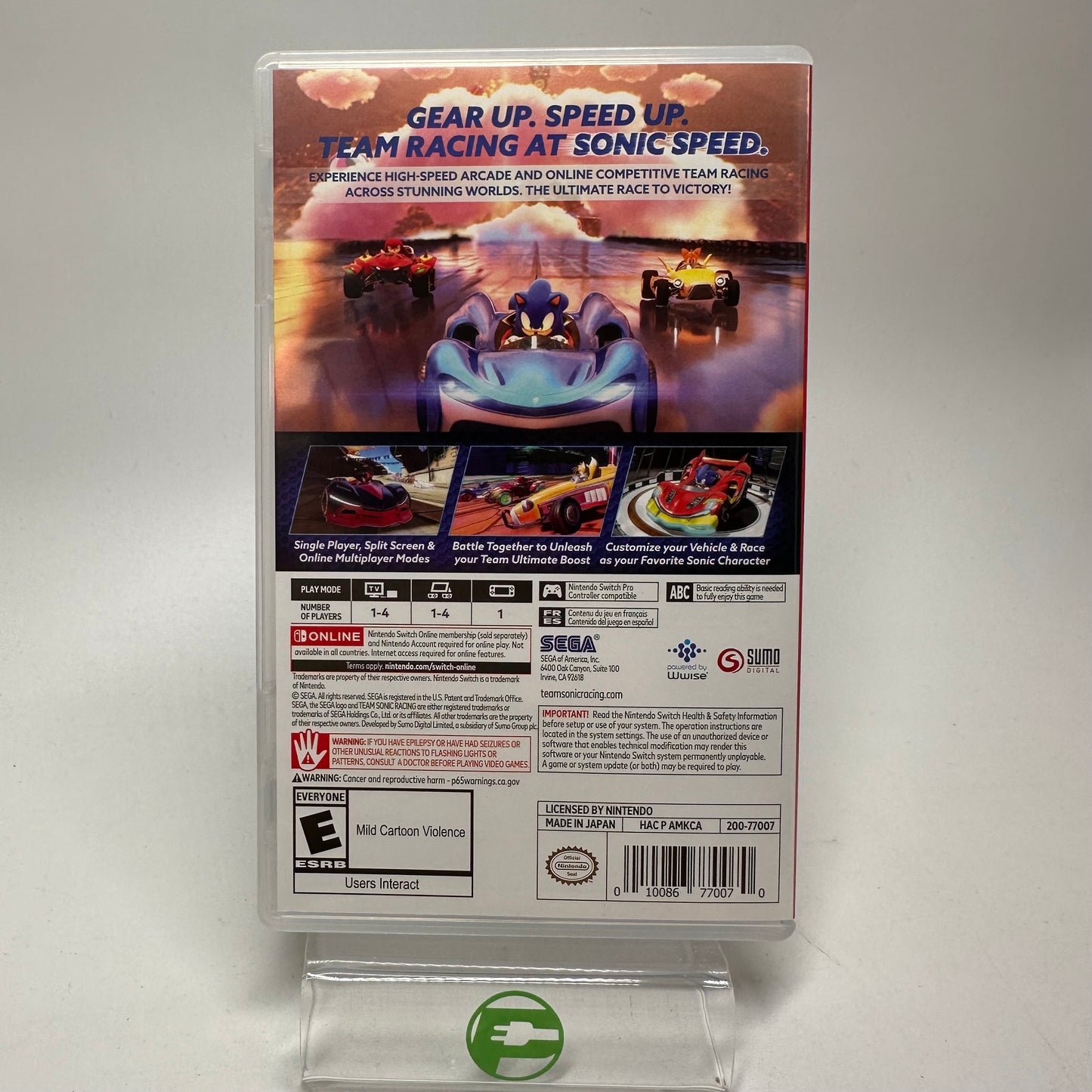 Team Sonic Racing (Nintendo Switch, 2019)