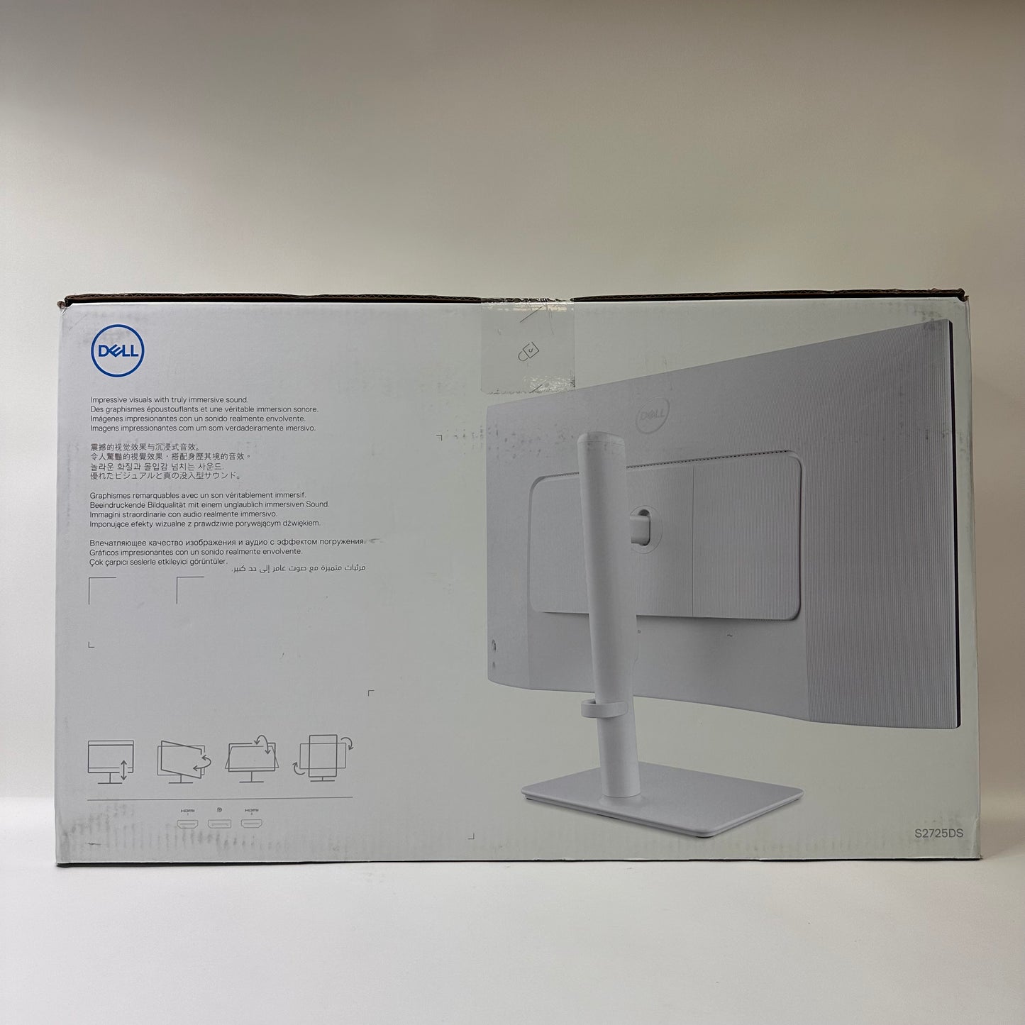 New Dell 27" S2725DS 4K QHD IPS 100Hz Flat Panel Monitor