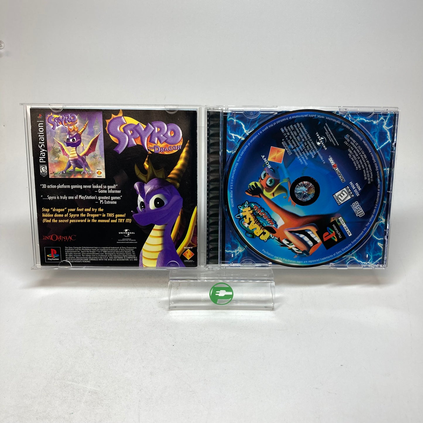 Crash Bandicoot Warped (Sony PlayStation 1 PS1, 1998)