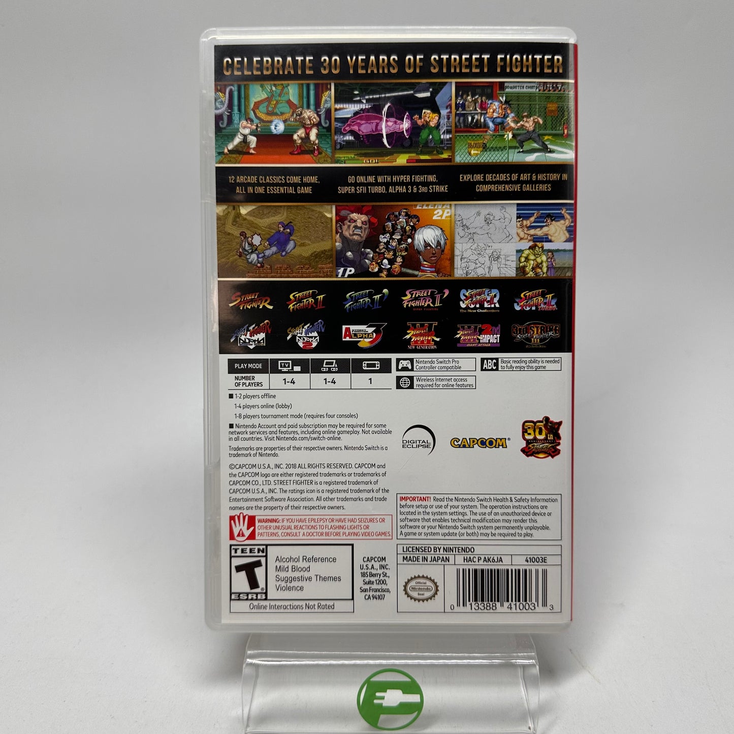 Street Fighter 30th Anniversary Collection (Nintendo Switch, 2018)