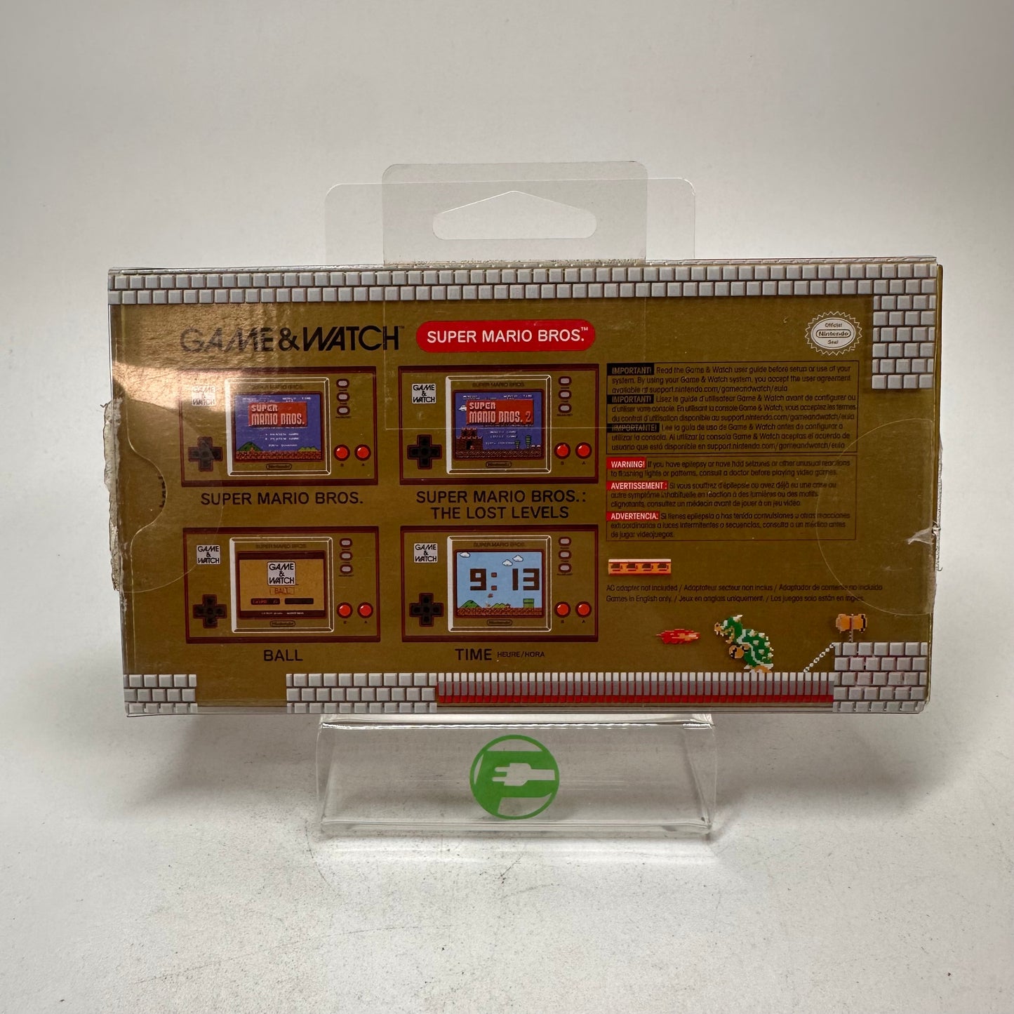 Game & Watch Super Mario Bros Handheld Game Console HXA-001 Multi-Colored