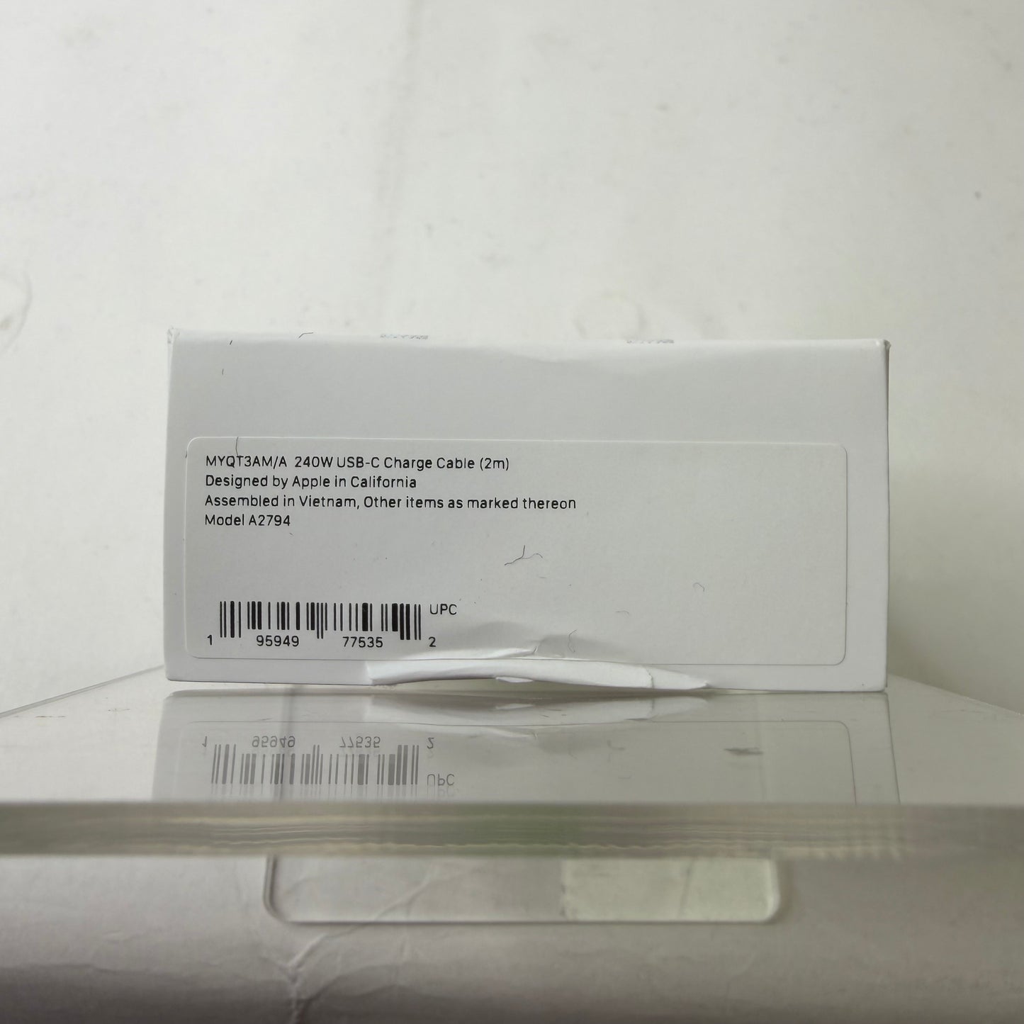 New Apple Apple 240W USB-C Charging Cable White MYQT3AM/A