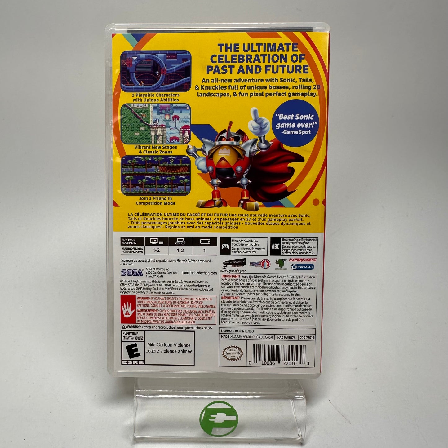 Sonic Mania (Nintendo Switch, 2017)