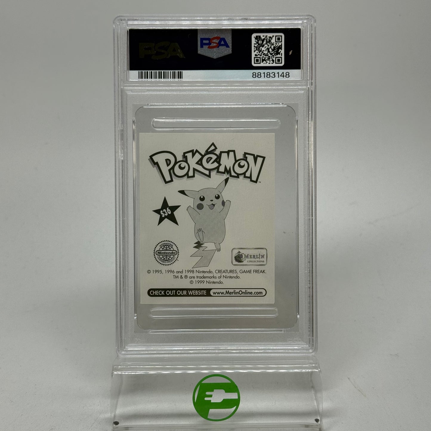 Pokémon Merlin Prism James S36 English PSA 9