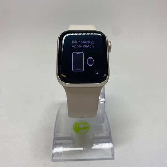 Factory Unlocked Apple Watch SE 2nd Gen 40MM Starlight Aluminum Sport Band A2726