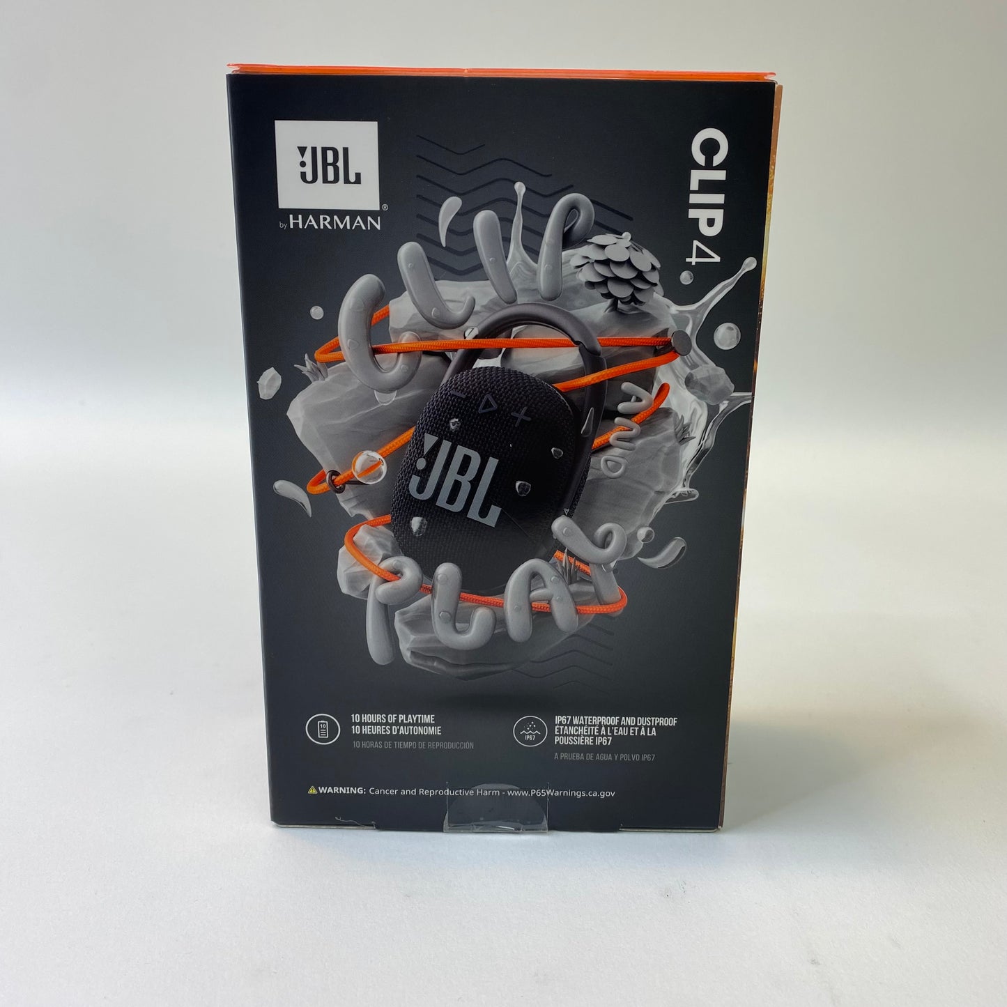 New JBL Clip 4 Portable Waterproof Bluetooth Speaker Black JBLCLIP4BLKAM