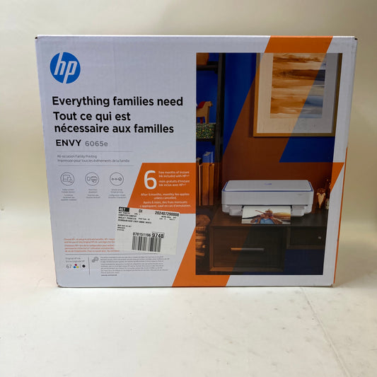 Brand New HP Envy Wireless Printer White 6065e