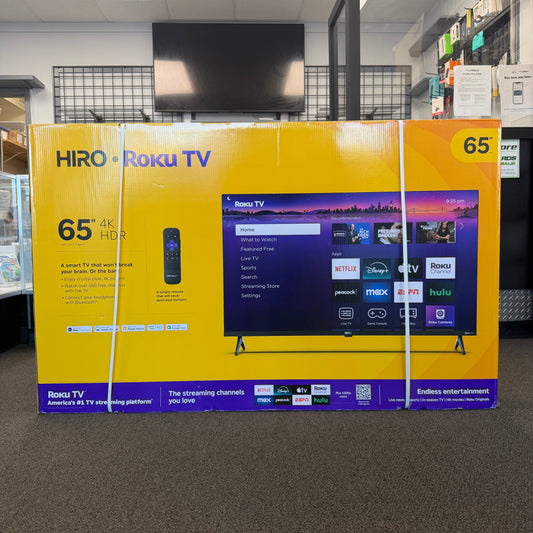 New Roku 65" H65C4C4 Hiro LED 3840 x 2160 Smart Roku TV 2025