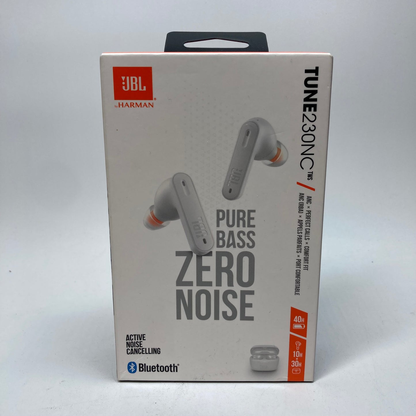 New JBL TUNE 230NC TWS Noise Cancelling Wireless Earbuds  White 	JBLTUNE230NCTWSBAM