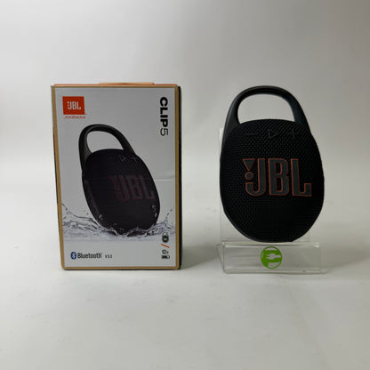 JBL Clip 5 Portable Wireless Bluetooth Speaker Black JBLCLIP5D