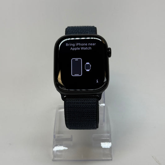 GPS Only Apple Watch Series 10 46MM Jet Black Aluminum Ink Sport Loop MWWR3LW/A