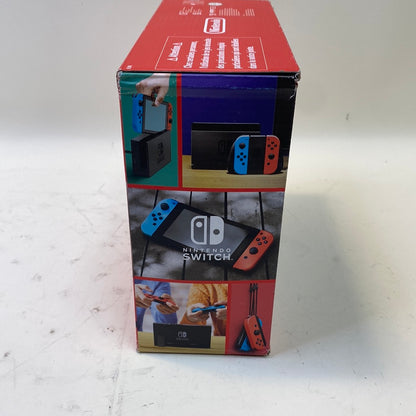 New Nintendo Switch Black V2 Console with Red and Blue Joycons HAC-001(-01)