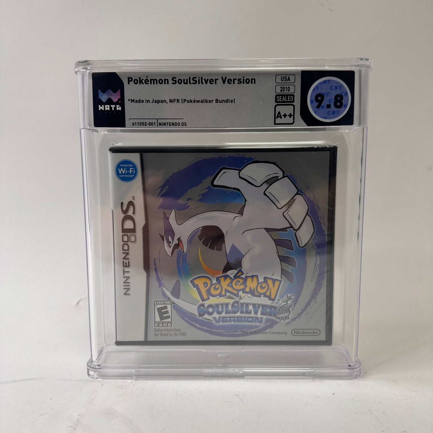 New Pokemon SoulSilver Version (Nintendo DS, 2010) Wata 9.8 Complete