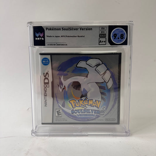 New Pokemon SoulSilver Version (Nintendo DS, 2010) Wata 9.8 Complete