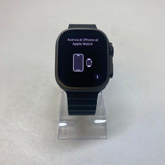 Factory Unlocked Apple Watch Ultra 2 49MM Black Titanium Black Ocean Band A2986
