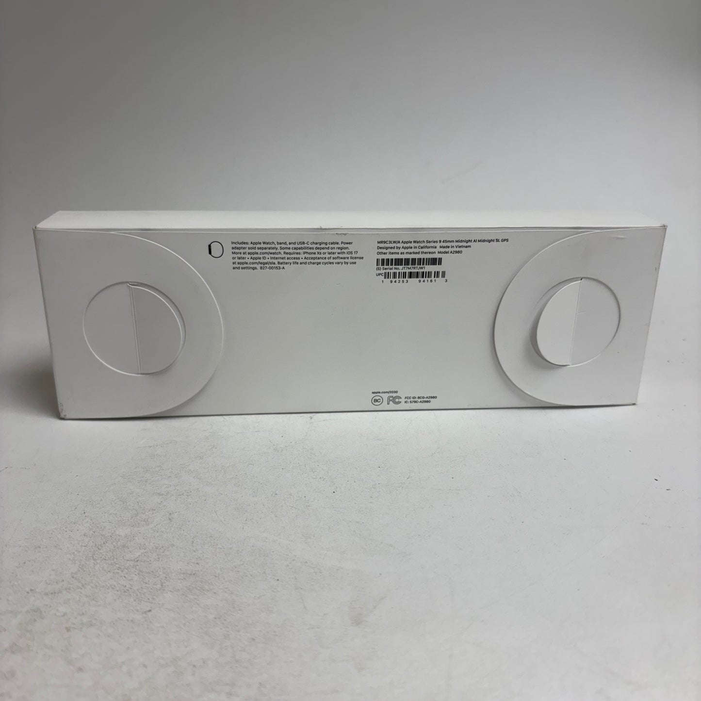 New GPS Only Apple Watch Series 9 45MM Midnight Aluminum MR9C3LW/A