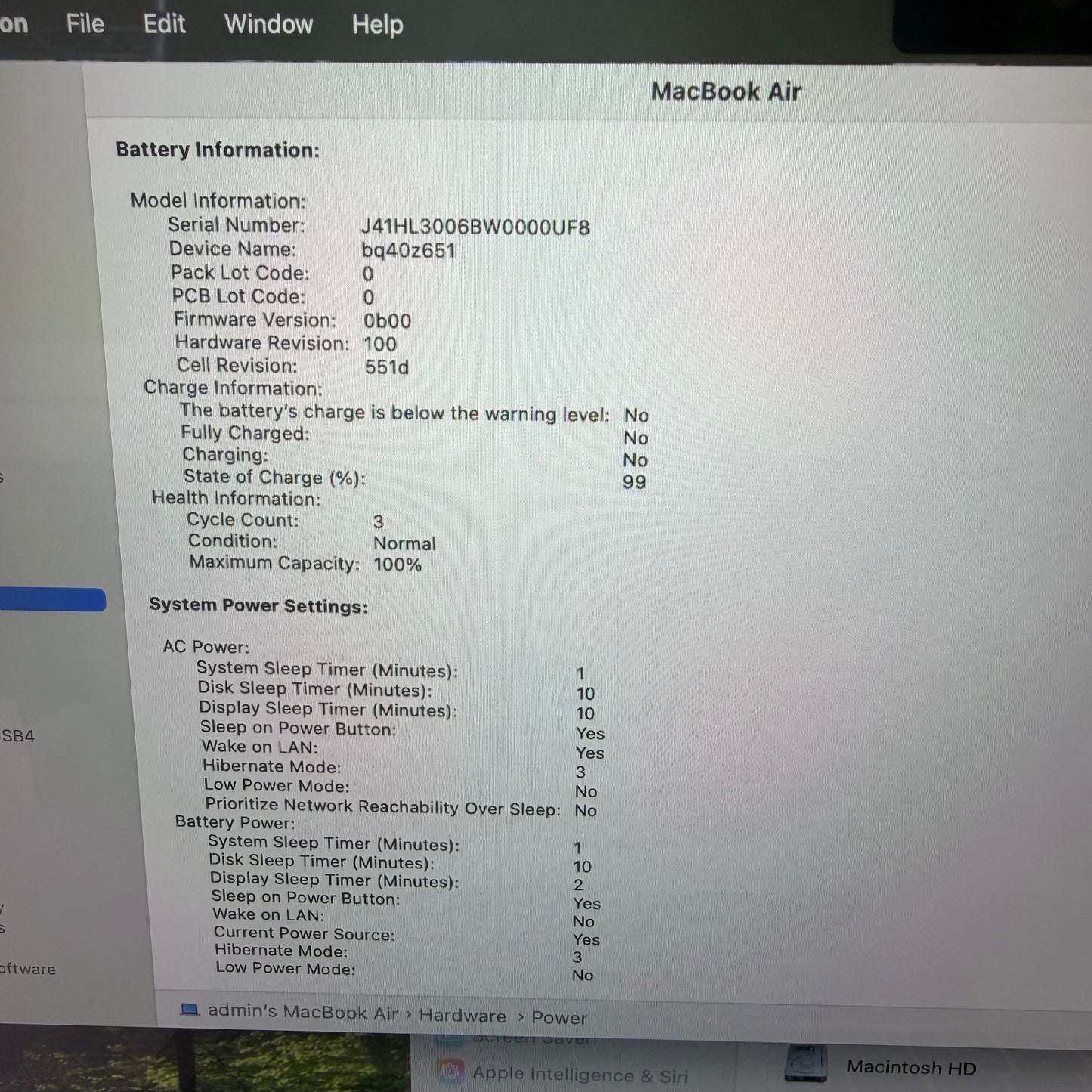 2025 Apple MacBook Air 13.6" M4 8C GPU 4.5GHz 16GB RAM 256GB SSD A3240