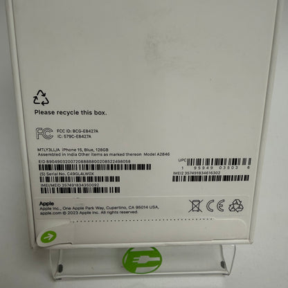 New Factory Unlocked Apple iPhone 15 128GB Blue MTLY3LL/A