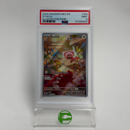 Pokémon TCG Mega Evolution Stufful 154/132 Holo English PSA 9