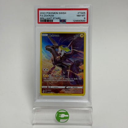 Pokémon TCG Brilliant Stars Zekrom TG05 Holo English PSA 8