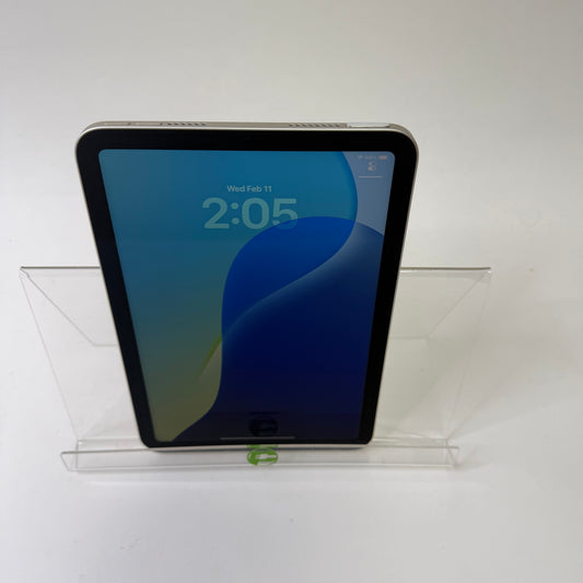 WiFi Only Apple iPad Mini 6th Gen 64GB Starlight MK7P3LL/A
