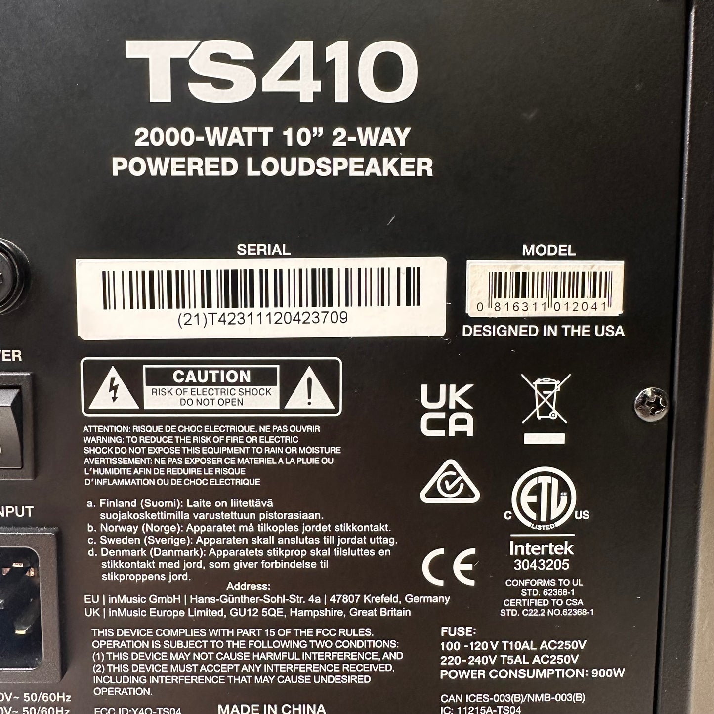 Alto TrueSonic Bluetooth Speaker Black TS410