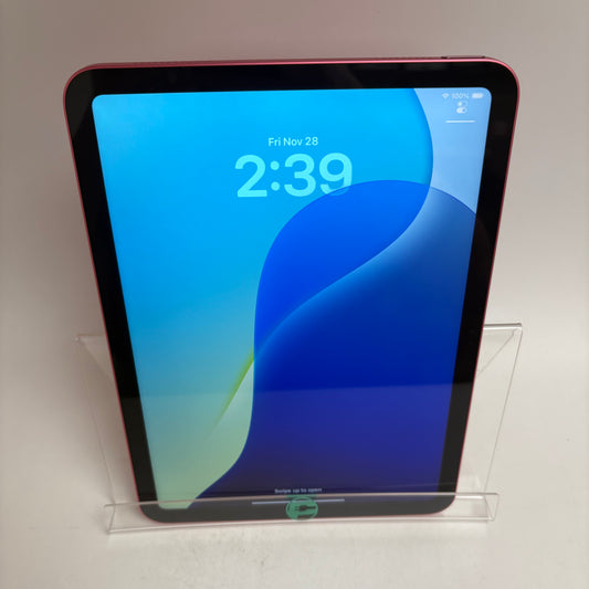 WiFi Only Apple iPad 10th Gen 64GB Pink MPQ33LL/A
