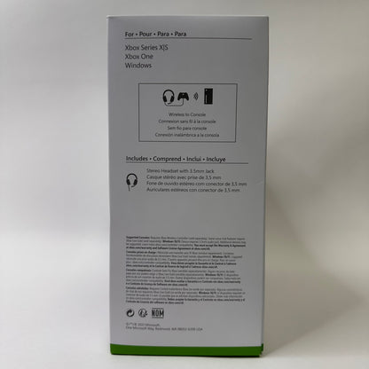 New Microsoft Stereo Headset Black 1984 For Xbox One & Xbox Series S|X