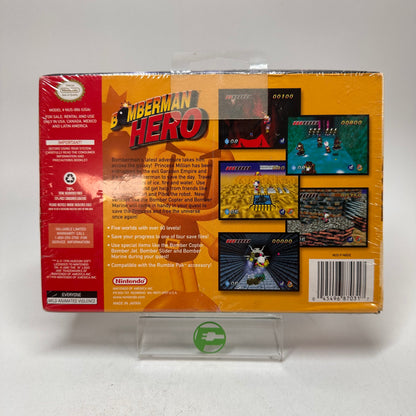 New Bomberman Hero (Nintendo 64 N64, 1998)