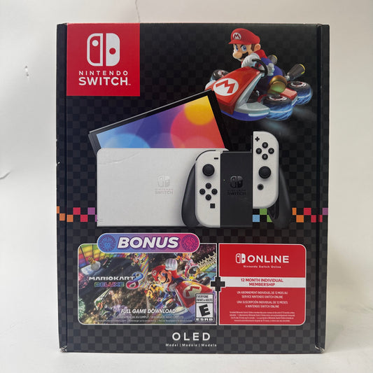 New Nintendo Switch OLED Video Game Console HEG-001 Arctic White
