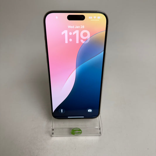 Factory Unlocked Apple iPhone 15 Pro Max 256GB White Titanium MU673LL/A