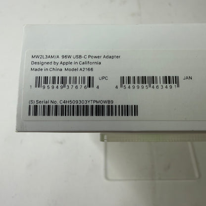 New Apple 96W Power Adapter White MW2L3AM/A