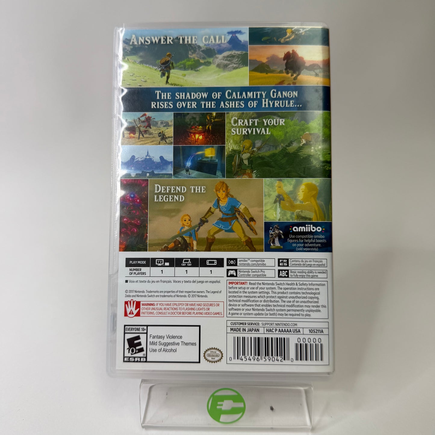 Zelda Breath of the Wild (Nintendo Switch, 2017)