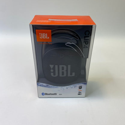 New JBL Clip 4 Portable Waterproof Bluetooth Speaker Black JBLCLIP4BLKAM