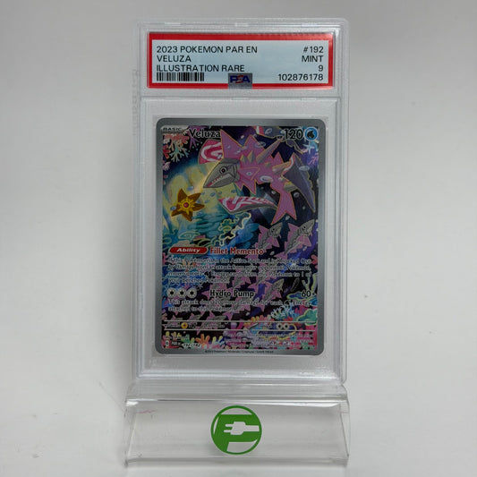 Pokémon TCG Paradox Rift Veluza 192/182 Holo English PSA 9