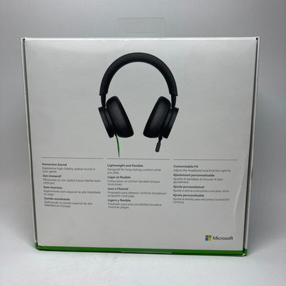 New Microsoft Stereo Headset Black 1984 For Xbox One & Xbox Series S|X