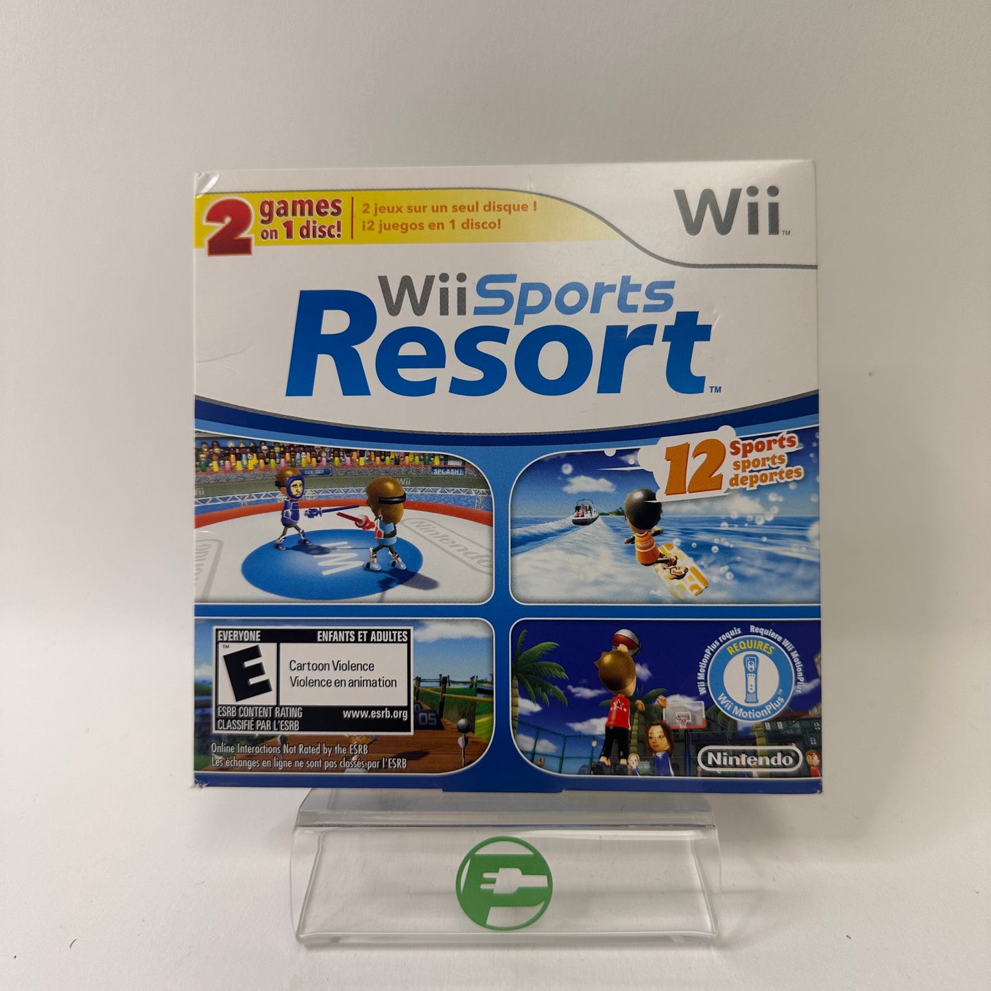 Wii Sports Resort with Wii Sports 2-in-1  Disc (Nintendo Wii, 2012)