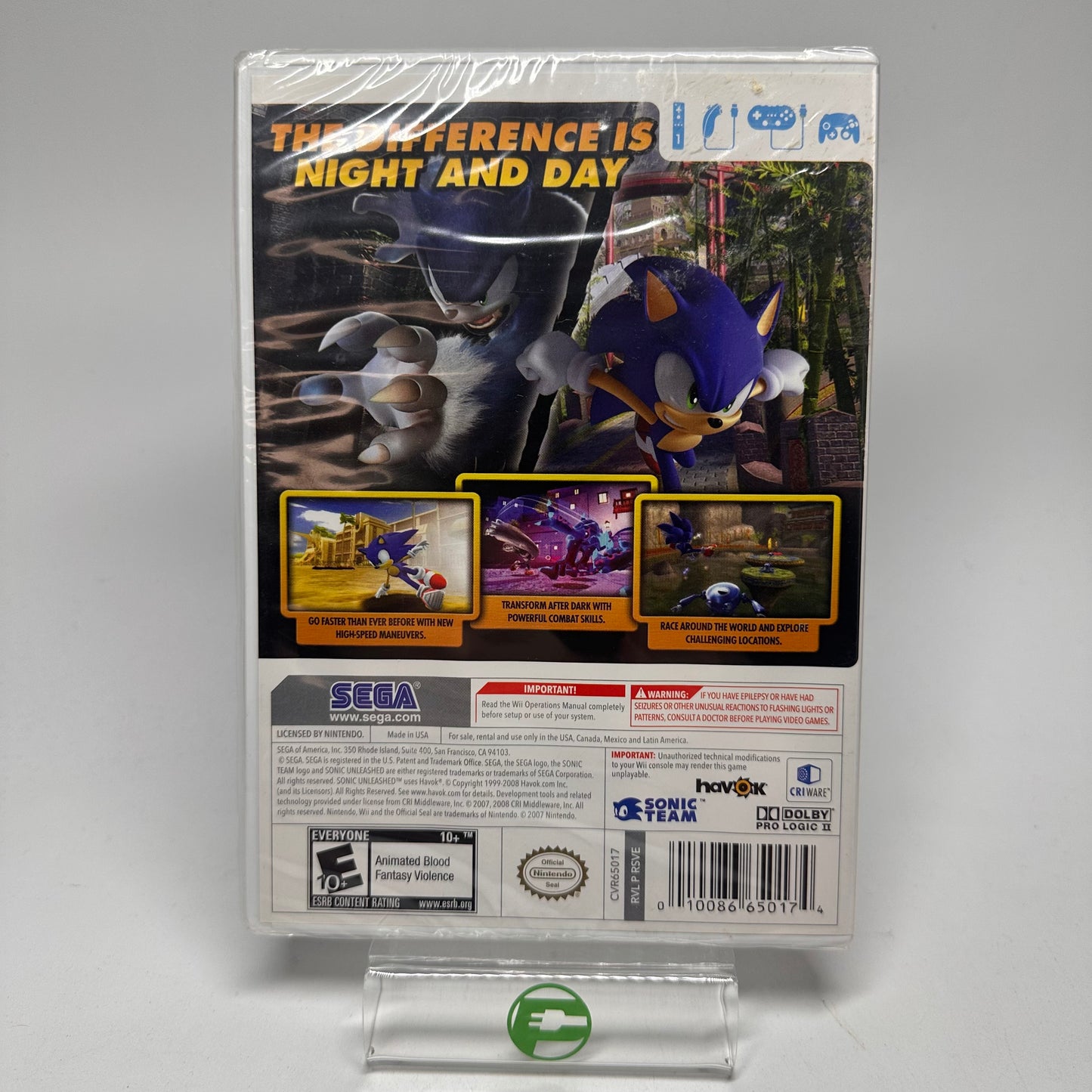 New Sonic Unleashed (Nintendo Wii, 2008)