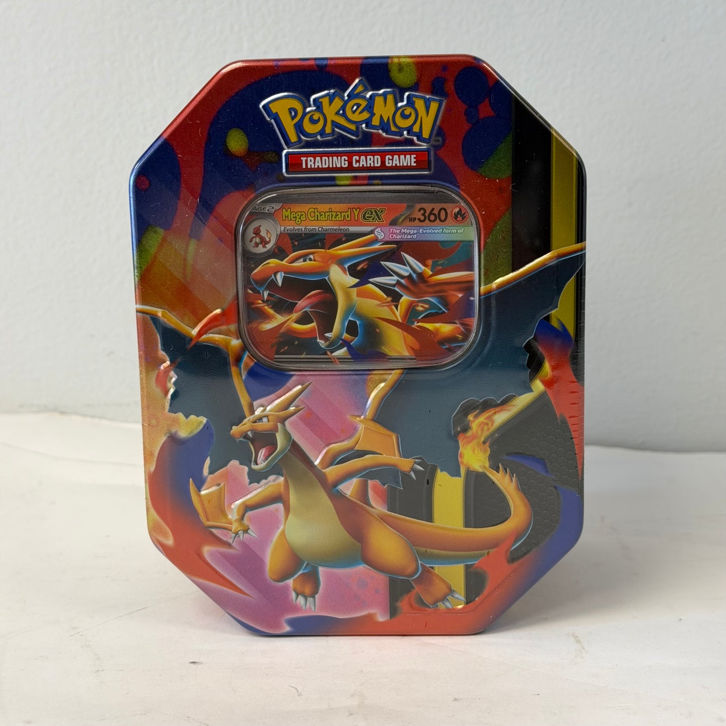 New Pokémon TCG Mega Charizard Y ex Tin