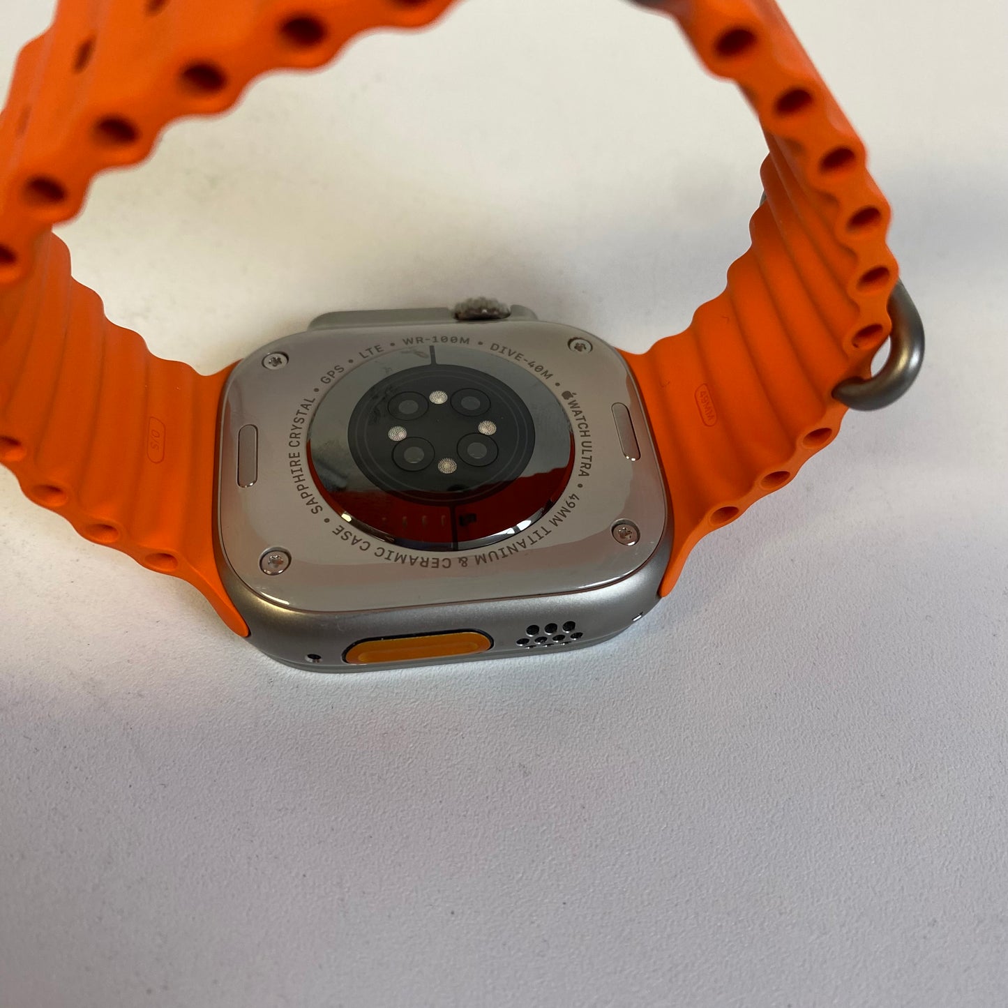 Factory Unlocked Apple Watch Ultra 2 49MM Natural Titanium Orange Loop A2986