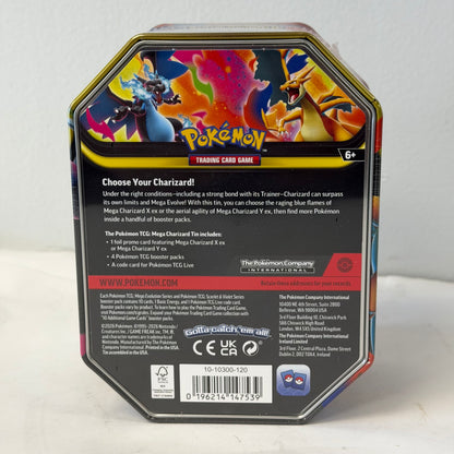 New Pokémon TCG Mega Charizard Y ex Tin