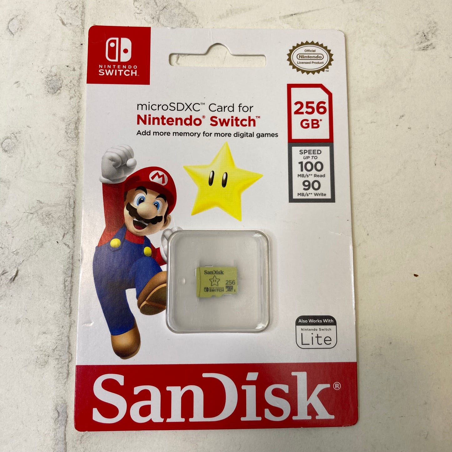 New SanDisk microSDXC Card for Nintendo Switch Memory SDSQXAO-256G-ATCZN