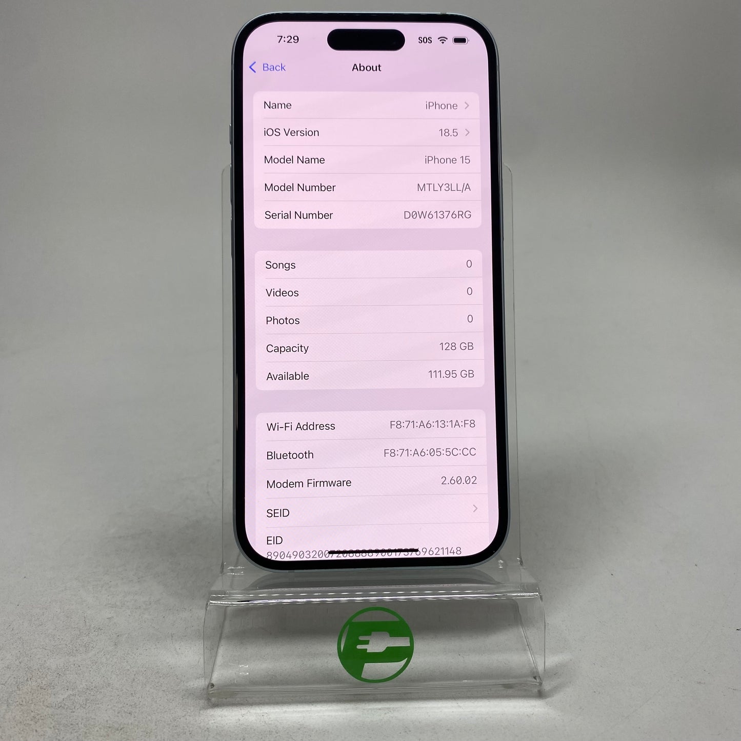 T-Mobile Apple iPhone 15 128GB Blue MTLY3LL/A