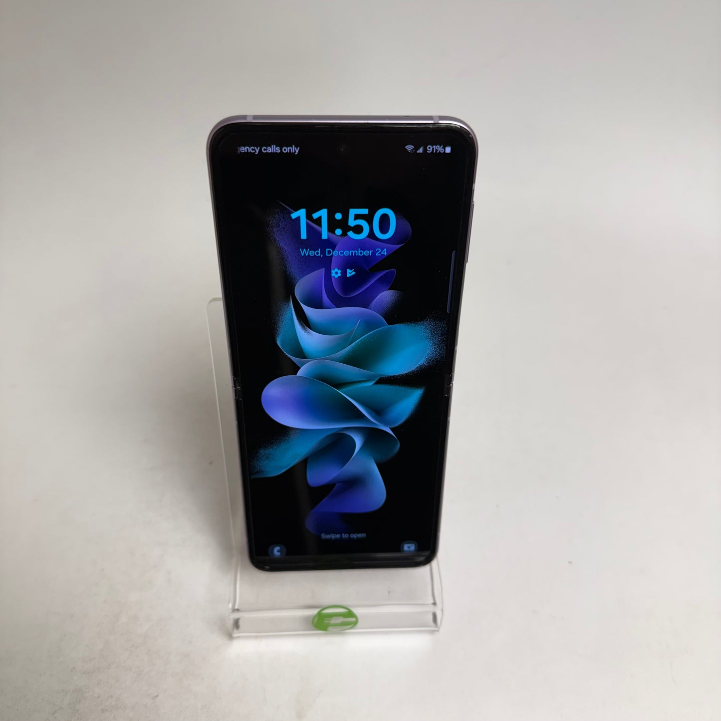 Broken Unlocked Samsung Galaxy Z Flip3 8GB RAM 128GB SM-F711U Bad LCD Bad Digi