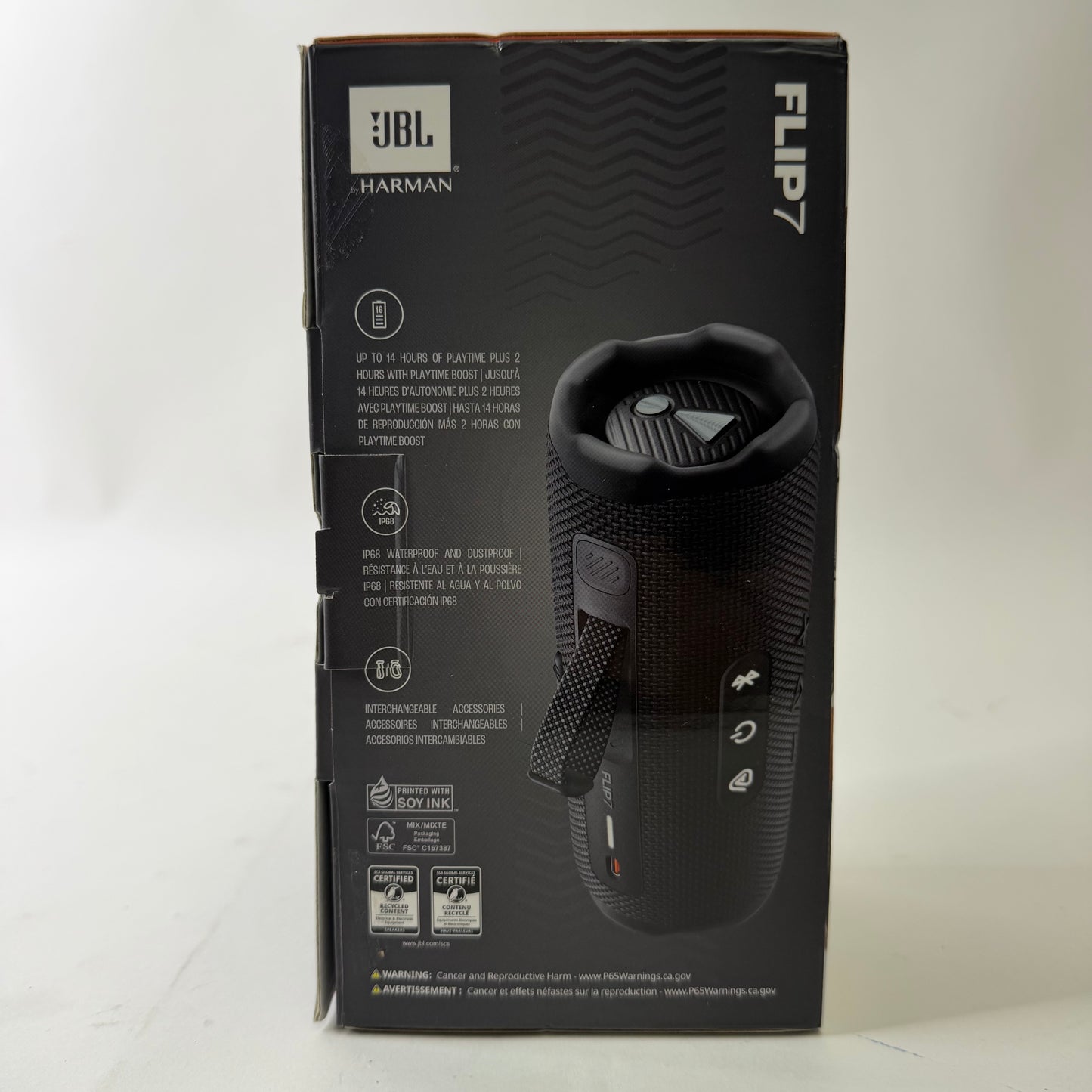JBL Flip 7 Portable Bluetooth Party Speaker Black FLIP7G